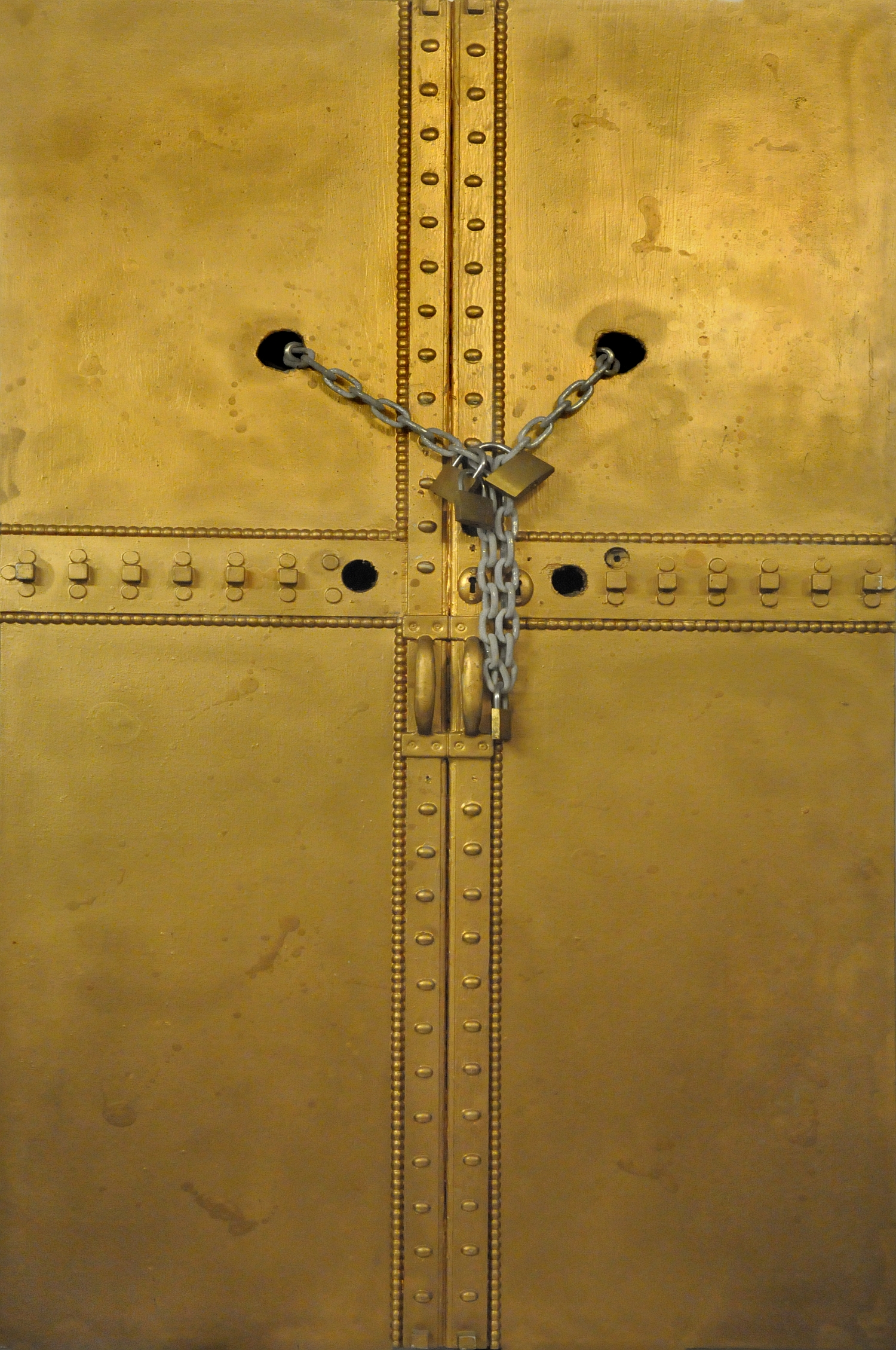 Dogancay Museum - Golden Metal Door, 1991