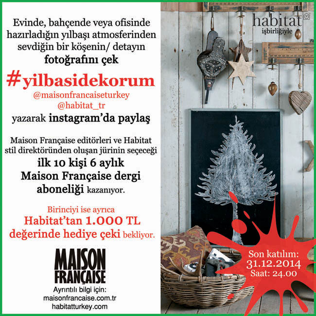 Maison Française Instagram Yarışmaları 3: #yilbasidekorum